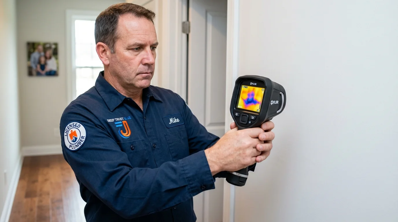 Thermal imaging leak detection by Johns Plumbing LLC in Macungie